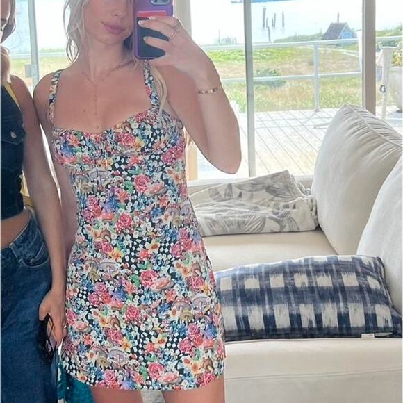 For Love and Lemons June Liberty London Wonderland Mini Dress sz XS - Picture 8 of 15